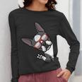Boston Terrier Dog From Side Boston Bull Women Long Sleeve T-Shirt, funny design