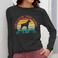 Being a Boston Terrier Grandpa Is Ruff Boston Terrier Women Long Sleeve T-Shirt, funny design