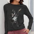 Boston Terrier Guitar Women Long Sleeve T-Shirt, funny design