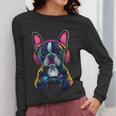 Boston Terrier Lovers Gaming Headphones Boston Terrier Women Long Sleeve T-Shirt, funny design