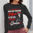 Boston Terrier Mom American Gentleman Dog Mother's Day Women Long Sleeve T-Shirt, Couple Gifts, Mom Gifts, Boston Terrier Mom Gifts, American Boston Terrier Gifts, funny design