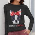 Boston Terrier Mom Bostie Women Girls Women Long Sleeve T-Shirt, Couple Gifts, Mom Gifts, Boston Terrier Mom Gifts, funny design