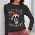 Boston Terrier Ugly Christmas Sweater Xmas For Adults Kids Women Long Sleeve T-Shirt, Boston Terrier Christmas Gifts, funny design