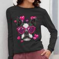 Boston Terrier Valentines Day Shirt Heart Dog Lover Women Long Sleeve T-Shirt, funny design