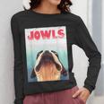 Boston Terriers Jowls Dog Mom Dog Dad Women Long Sleeve T-Shirt, Couple Gifts, Mom Gifts, funny design