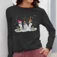 Christmas Boston Terrier Santa Dog Lover Women Long Sleeve T-Shirt, Boston Terrier Christmas Gifts, funny design