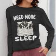 Cute Boston Terrier Need More Sleep Pajamas Nightgown Women Long Sleeve T-Shirt, funny design