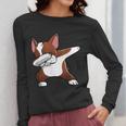 Dabbing Red Boston Terrier Dab Dance Dog Men Women Kids Women Long Sleeve T-Shirt, funny design
