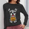 Halloween Dog Boston Terrier Mummy Costume Men Women Kids Women Long Sleeve T-Shirt, Boston Terrier Halloween Gifts, funny design