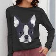 Kids Boston Terrier Dog For Women And Girls Women Long Sleeve T-Shirt, funny design