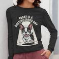 Today Is A Boston Terrier Day Cute Dog Lover Cartoon Women Long Sleeve T-Shirt, funny design