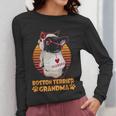 Vintage Boston Terrier Grandma Wear Sunglasses Dog Lover Men Women Girls Kids Women Long Sleeve T-Shirt, funny design