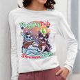 Boston Terrier Dog Christmas Snowman Winter Snow Women Long Sleeve T-Shirt, Boston Terrier Christmas Gifts, funny design