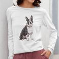 Boston Terrier Dog Dad Boston Terrier Dog Lovers Women Long Sleeve T-Shirt, Couple Gifts, Boston Terrier Dad Gifts, funny design