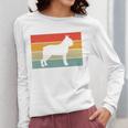 Boston Terrier Dog Lover Retro Vintage Cool For Dog Owner Women Long Sleeve T-Shirt, funny design