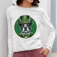 Boston Terrier Dog St Patricks Day Irish Pet Lover Men Women Kids Women Long Sleeve T-Shirt, funny design