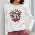 Boston Terrier Santa Claus Elf Reindeer Christmas Dog X-Mas Women Long Sleeve T-Shirt, Boston Terrier Christmas Gifts, funny design