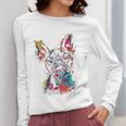 Boston Terrier Splash Women Long Sleeve T-Shirt, funny design