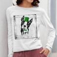Cool Saint Patrick's Boston Terrier T Shirt For Dogs Lovers Women Long Sleeve T-Shirt, funny design