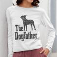 The Dogfather Boston Terrier Dog Funny Dog Gift T-Shirt For Men Women Girls Kids Women Long Sleeve T-Shirt, funny design