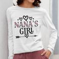 Granddaughter Nanas Girl Women Long Sleeve T-Shirt, funny design