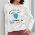 Growth Mindset Tee Teacher Quotes Men Women Kids Women Long Sleeve T-Shirt, funny design