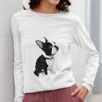 Love NOPE Boston Terrier Dog Lover Women Long Sleeve T-Shirt, funny design