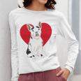 Valentine's Day Boston Terrier Lover Women Long Sleeve T-Shirt, funny design