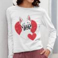 Valentine's Day Boston Terrier Women Long Sleeve T-Shirt, funny design