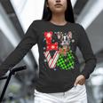 Boston Terrier Christmas Tree Lights Santa Dog Xmas For Men Women Kids Women Long Sleeve T-Shirt, Boston Terrier Christmas Shirts, gift for family, gift for coworker