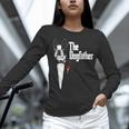 Boston Terrier Dad The DogFather Shirt Boston Terrier Women Long Sleeve T-Shirt, Boston Terrier Dad Shirts, gift for family, gift for coworker