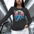Boston Terrier Dad Retro Women Long Sleeve T-Shirt, Boston Terrier Dad Shirts, gift for family, gift for coworker