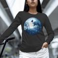 Boston Terrier Dog Moon Dog Mom Dad Women Men Dog Lovers Women Long Sleeve T-Shirt, Boston Terrier Dad Shirts, Boston Terrier Mom Shirts, gift for family, gift for coworker