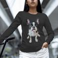 Boston Terrier Dog Motif Pet Art Boston Terrier Men Women Kids Women Long Sleeve T-Shirt, gift for family, gift for coworker