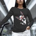 Boston Terrier Dog From Side Boston Bull Women Long Sleeve T-Shirt, gift for family, gift for coworker