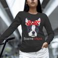 Boston Terrier Mom Bostie Women Girls Women Long Sleeve T-Shirt, Boston Terrier Mom Shirts, gift for family, gift for coworker