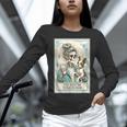 Boston Terrier Mom Skeleton Tarot Card Witch Vibes Dog Mom Women Long Sleeve T-Shirt, Boston Terrier Mom Shirts, Boston Terrier Tarot Shirts, gift for family, gift for coworker