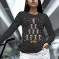 Boston Terrier Santa Hat Xmas Light Men Women Christmas Tree Women Long Sleeve T-Shirt, Boston Terrier Christmas Shirts, gift for family, gift for coworker