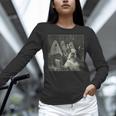 Boston Terrier Selfie With Ghosts Halloween Dog Lover Women Long Sleeve T-Shirt, Boston Terrier Halloween Shirts, gift for family, gift for coworker