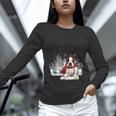 Boston Terrier In The Snow Merry Christmas Winter Women Long Sleeve T-Shirt, Boston Terrier Christmas Shirts, gift for family, gift for coworker