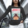 Boston Terriers Jowls Dog Mom Dog Dad Women Long Sleeve T-Shirt, gift for family, gift for coworker