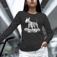 Bull Terrier Skeleton Birthday Halloween Kids Women Long Sleeve T-Shirt, gift for family, gift for coworker
