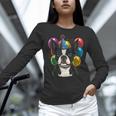 Celebration Event Birthday Party Boston Terrier Women Long Sleeve T-Shirt, gift for family, gift for coworker