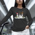 Christmas Boston Terrier Santa Dog Lover Women Long Sleeve T-Shirt, Boston Terrier Christmas Shirts, gift for family, gift for coworker