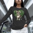 Cute Boston Terrier Shamrock St Patrick's Day Dog Lover Men Women Kids Women Long Sleeve T-Shirt, gift for family, gift for coworker