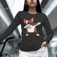 Dabbing Red Boston Terrier Dab Dance Dog Men Women Kids Women Long Sleeve T-Shirt, gift for family, gift for coworker