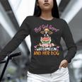 This Girl Loves Watermelon And Her Boston Terrier Dog Mother Women Long Sleeve T-Shirt, gift for family, gift for coworker