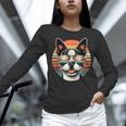Retro Sunset Sunglasses Boston Terrier Boston Bull Bostie Women Long Sleeve T-Shirt, gift for family, gift for coworker