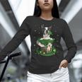 St Patrick's Day Leprechaun Boston Terrier Dog Shamrock For Men Women Kids Women Long Sleeve T-Shirt, gift for family, gift for coworker