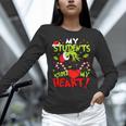 My Students Stole My Heart Teacher Holiday Merry Christmas Women Long Sleeve T-Shirt, gift for family, gift for coworker